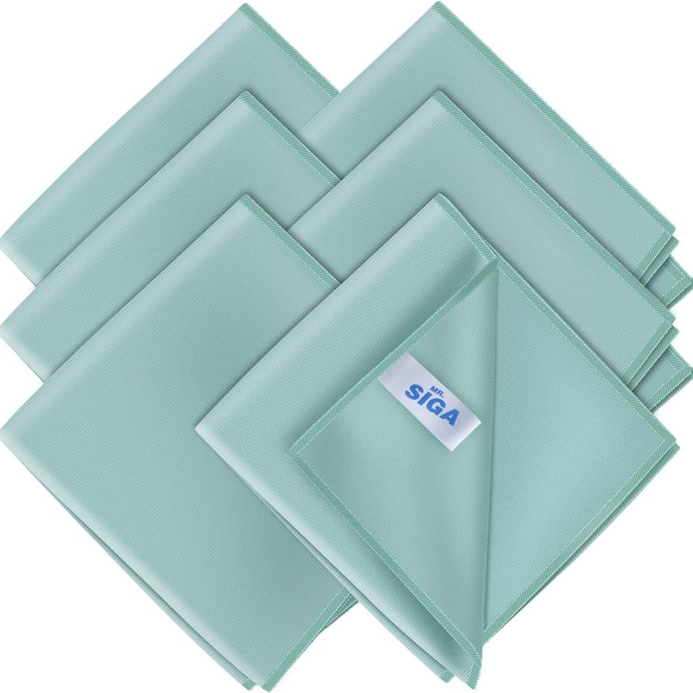 Ultra Fine Microfiber Cloths for Glass, Pack of 6, 35 x 40 cm 13.7" x 15…